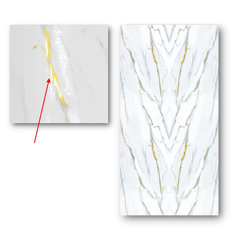 Easy DIY Installation Spanish Style Papel Tapiz Marble Wall Sticker with Metallic Accents