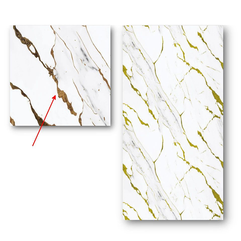 Easy DIY Installation Spanish Style Papel Tapiz Marble Wall Sticker with Metallic Accents