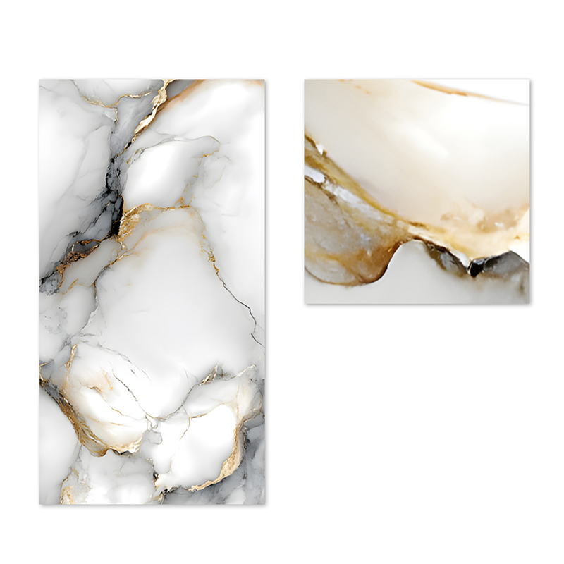 Easy DIY Installation Spanish Style Papel Tapiz Marble Wall Sticker with Metallic Accents