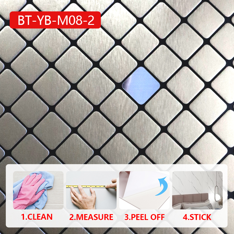 hot sale custom kitchen living room waterproof IXPE mosaic self adhesive 3d wall stickers home decor