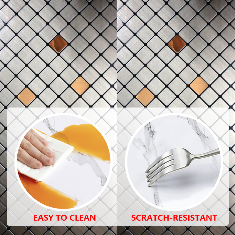 cost-effective High Quality Waterproof 3d wall sticker modern design self adhesive mosaic wall sticker easy peel