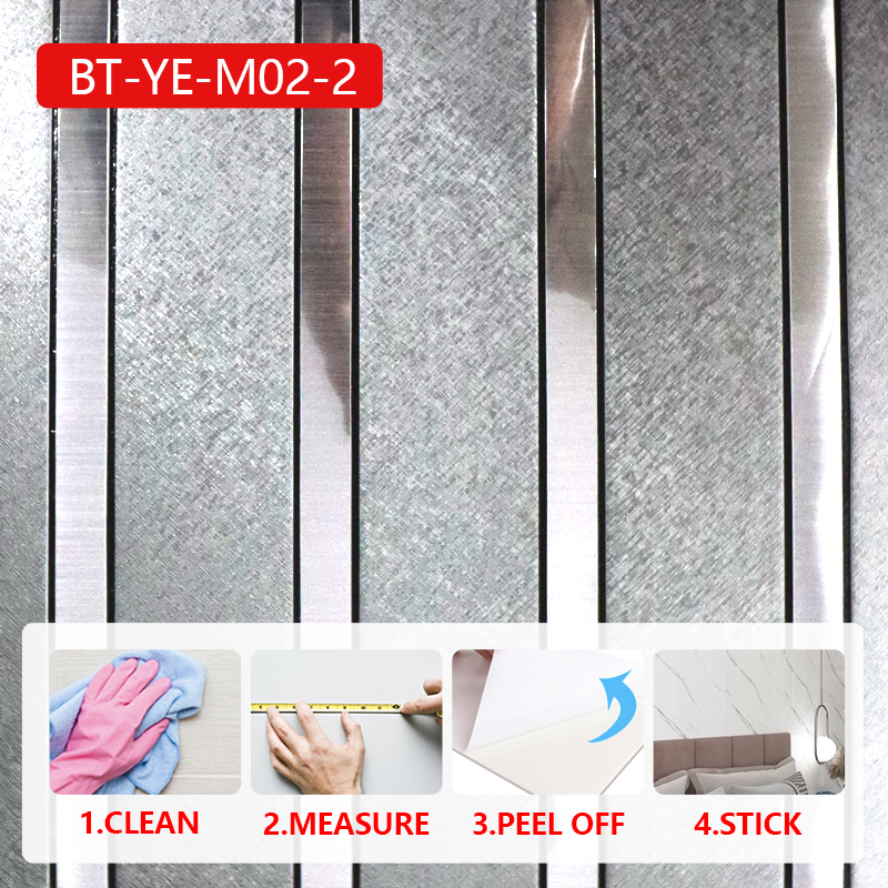 custom design 3d self-adhesive indoor wall stickers Removable Waterproof IXPE mosaic wall sticker