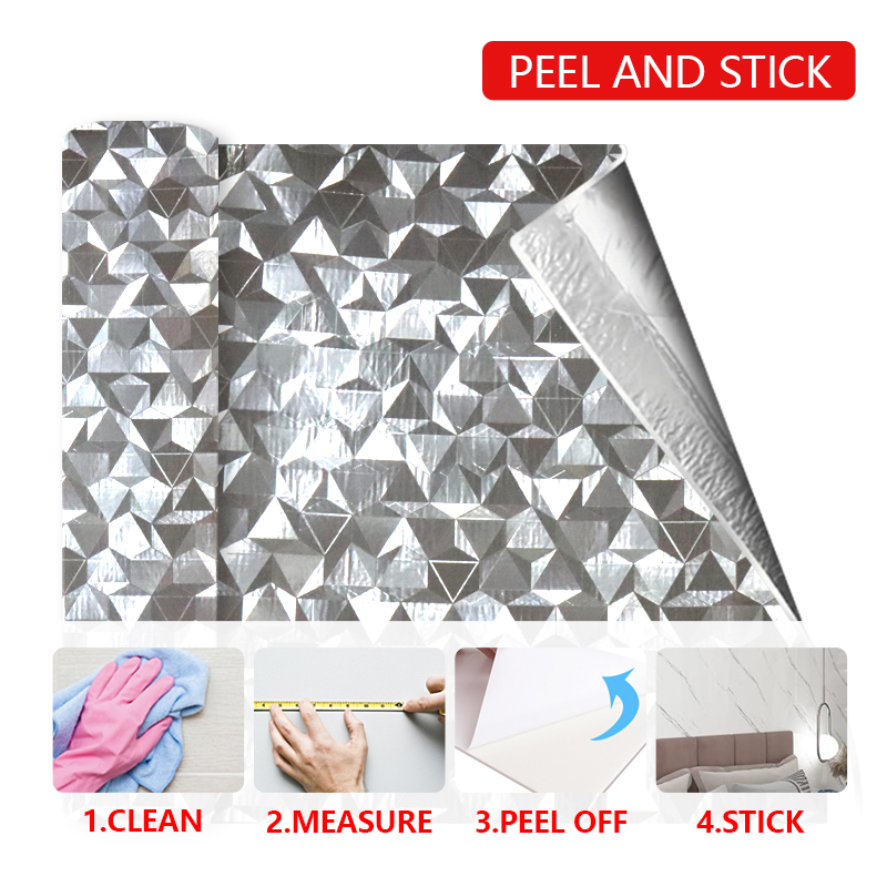 Mold Resistant Waterproof Ixpe Wallpapers Self-Adhesive Wall Sticker for Bathroom and Kitchen
