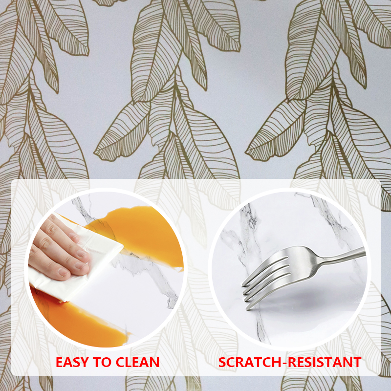 Eco Friendly marble design decorative wall stickers easy cleaning Sound Absorbing IXPE house wall panels sticker