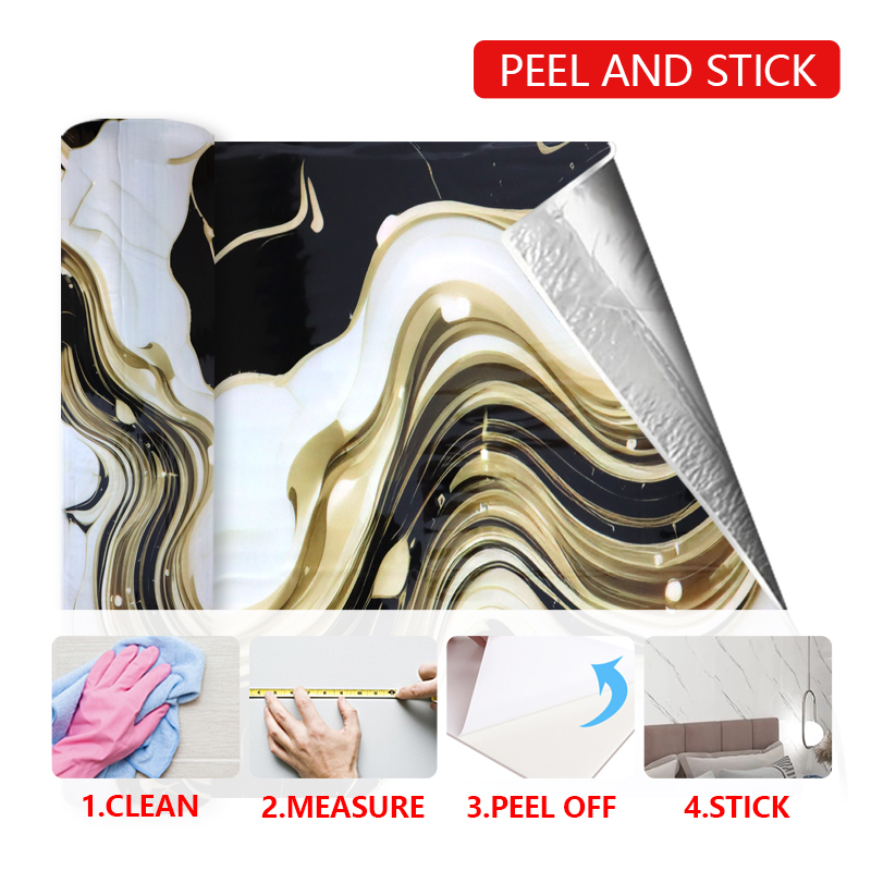 No Residue Removable Design High Quality Peel Stick Wallpaper Office Decoration