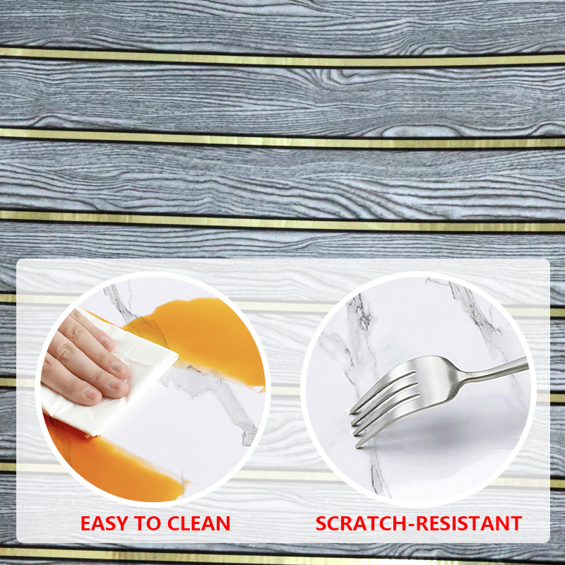 Removable Reusable Design Premium Marble Wall Sticker Peel and Stick Wallpapers for Easy Home Decoration