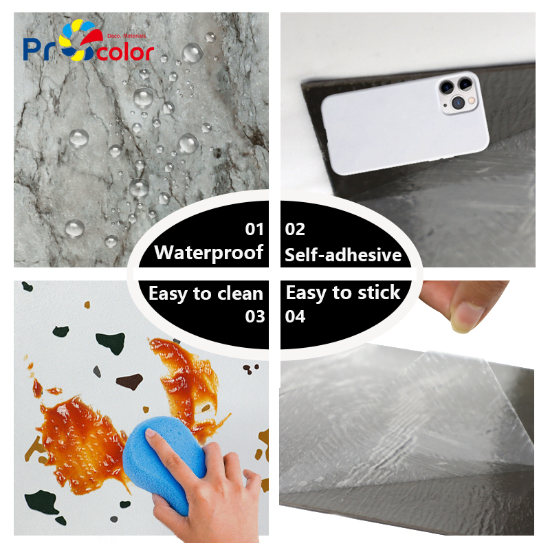 luxury vinyl tile lvt flooring durable self adhesive wood grain flooring for Home Commercial Office