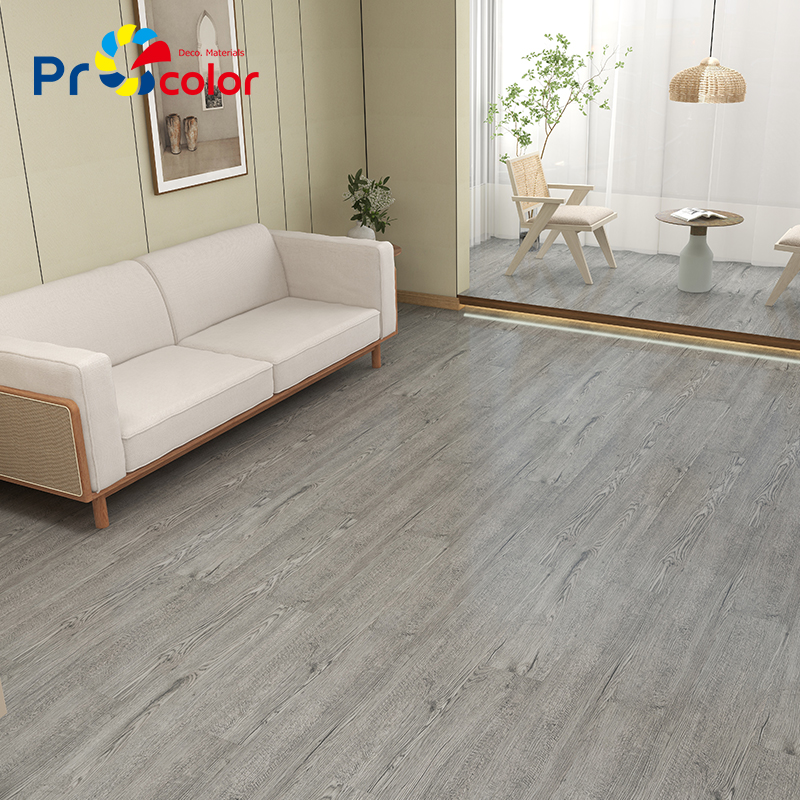 Modern style wood pattern waterproof self adhesive pvc lvt vinyl flooring tiles for house Indoor Decoration