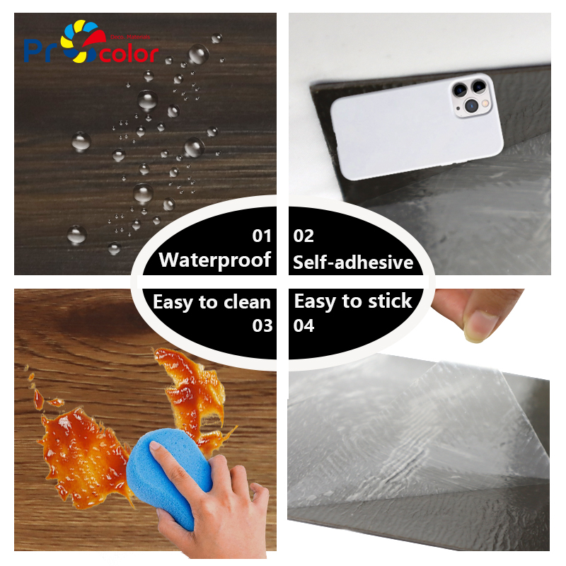 modern design Wear Resistant Self Adhesive LVT Flooring Anti-scratch wood grain pvc vinyl floor tile